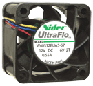 FAN DC12V , 0.55A 1.5X1.5X1.10 IN W/WIRE