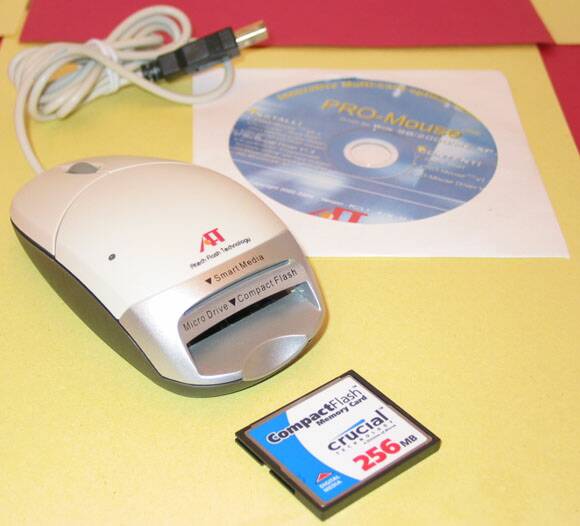 Mouse Optical w/card reader